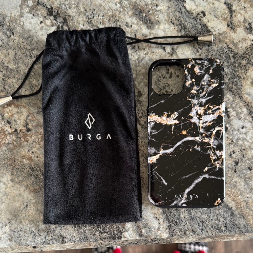 Black and White Marble iPhone Case